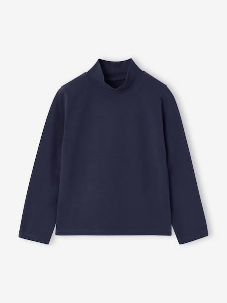Lot de 3 tee-shirts BASICS à col montant fille bois de rose+mauve - vertbaudet enfant 