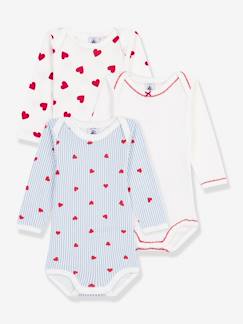 Lot 3 bodies manches longues  - vertbaudet enfant