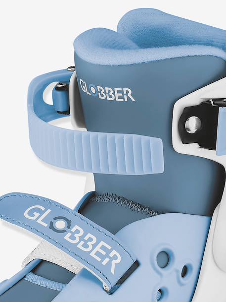 GLOBBER leren quadskates blauw+rozen - vertbaudet enfant 