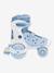 GLOBBER leren quadskates blauw+rozen - vertbaudet enfant 