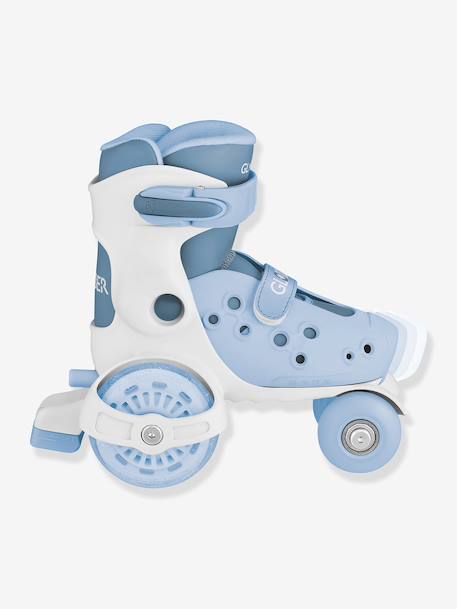 Rollers Quad learning bleu+rose - vertbaudet enfant 