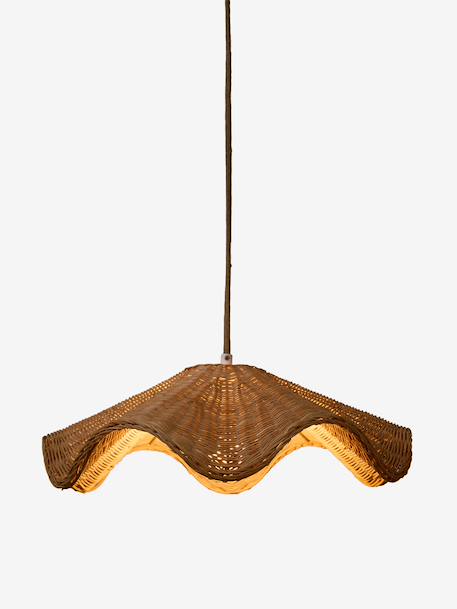 Rotan lampenkap met golfrand mokka - vertbaudet enfant 