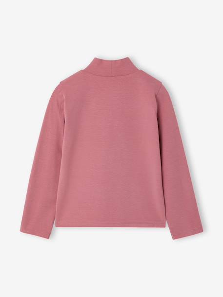 Lot de 3 tee-shirts BASICS à col montant fille bois de rose+mauve - vertbaudet enfant 