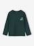 T-shirt manches longues garçon bleu océan+ocre+vert sapin - vertbaudet enfant 