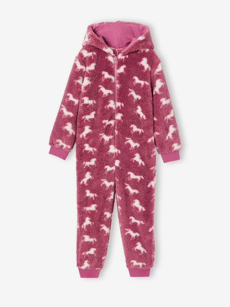 Meisjespyjama met unicornprint zachtpaars - vertbaudet enfant 