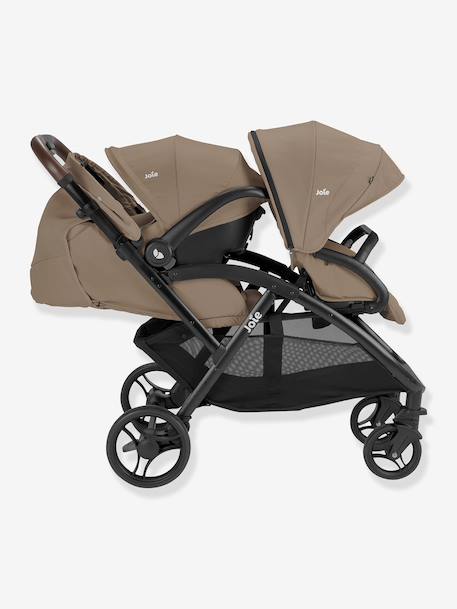 Poussette double Evalite Duo gris+noir+sable - vertbaudet enfant 