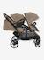 Poussette double Evalite Duo gris+noir+sable - vertbaudet enfant 