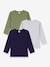 Set van 3 Petit Bateau T-shirts meerkleurig - vertbaudet enfant 