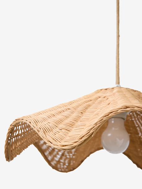 Rotan lampenkap met golfrand mokka - vertbaudet enfant 