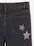 Jean large fille denim noir - vertbaudet enfant 