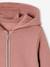 Sweat zippe fille à capuche marine+vieux rose - vertbaudet enfant 