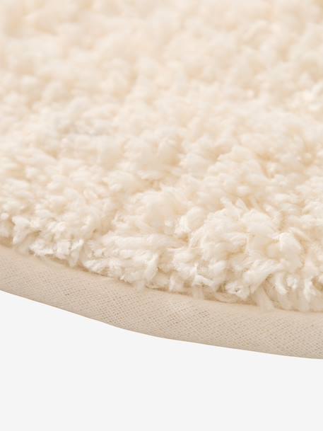 Tapis enfant doux forme nuage écru+rose poudré+vert sauge - vertbaudet enfant 