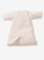 Velours slaapzak met afneembare mouwen gemêleerd beige - vertbaudet enfant 