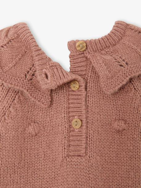 Ensemble barboteuse et collants naissance blush - vertbaudet enfant 