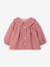 Blouse bébé imprimée en velours rose+vanille - vertbaudet enfant 