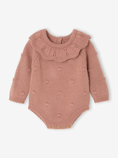 Ensemble barboteuse et collants naissance blush - vertbaudet enfant 