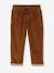 Wijde ribfluwelen broek jongen cappuccino+korstmos - vertbaudet enfant 