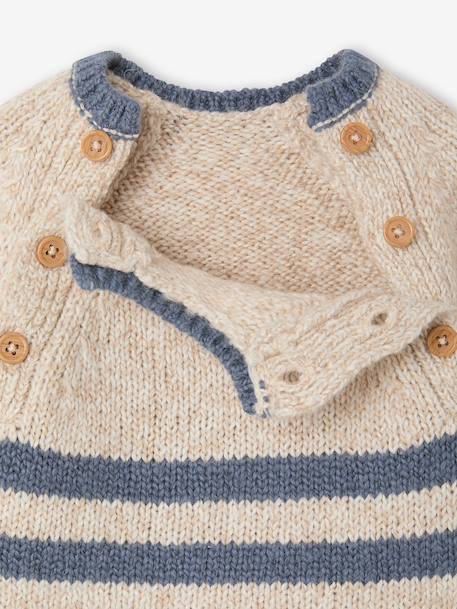 Gebreide babytrui gemêleerd beige - vertbaudet enfant 