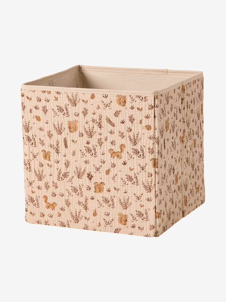 Set van 3 opbergbakken van mousseline beige - vertbaudet enfant 