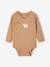 Set van 2 babyrompertjes met lange mouwen cappuccino+lichtroze+saliegroen - vertbaudet enfant 