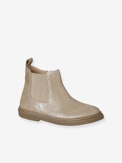 -Leren kinderboots met rits