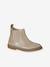 Leren kinderboots met rits goudgeel - vertbaudet enfant 