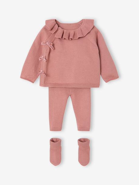 Ensemble bébé fille en tricot blush - vertbaudet enfant 