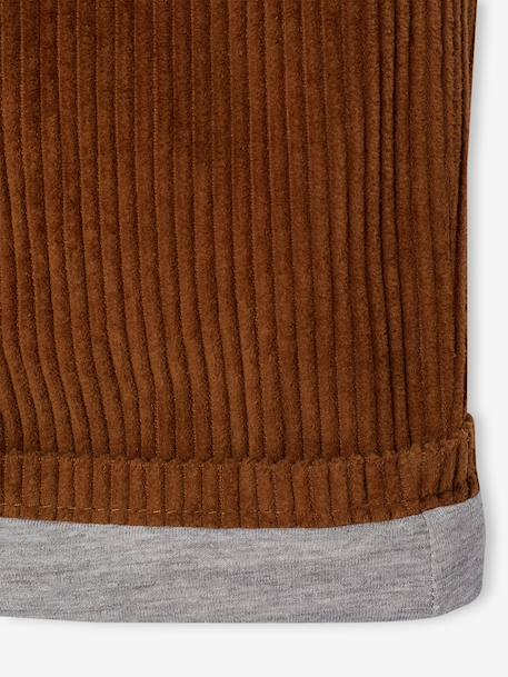 Pantalon large garçon cappuccino+lichen - vertbaudet enfant 