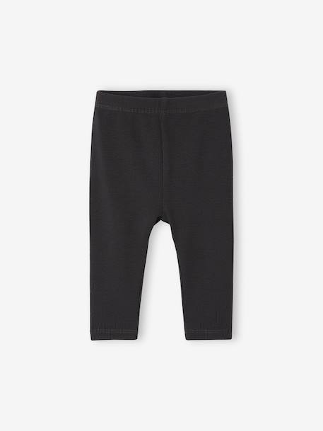 Ensemble bébé fille 3 pièces sweat + legging + bandeau personnalisable anthracite+beige poudré+marine - vertbaudet enfant 