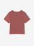 Lot de 2 T-shirts courts fille encre+vieux rose - vertbaudet enfant 