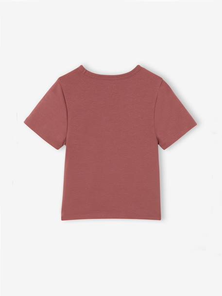 Set van 2 cropped T-shirts meisje inktblauw+oudroze - vertbaudet enfant 
