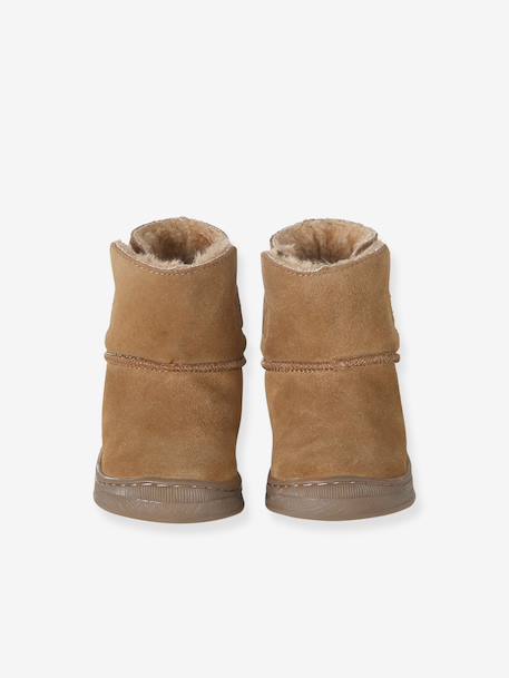 Leren baby boots voor eerste stapjes bruin - vertbaudet enfant 