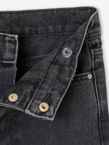 Wijde jeans voor meisjes zwart denim - vertbaudet enfant 