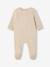 Set van 3 velours babypyjama's gemêleerd beige+gemêleerd grijs+saliegroen - vertbaudet enfant 