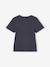 Kort cropped T-shirt met sterren inktblauw+zwart - vertbaudet enfant 