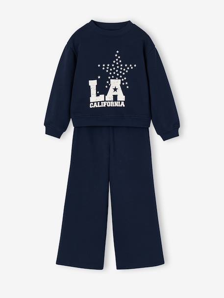 Sportset meisje marineblauw - vertbaudet enfant 