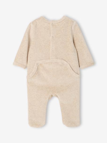 Lot de 3 dors bien bébé ouverture dos beige chiné+gris chiné+vert sauge - vertbaudet enfant 