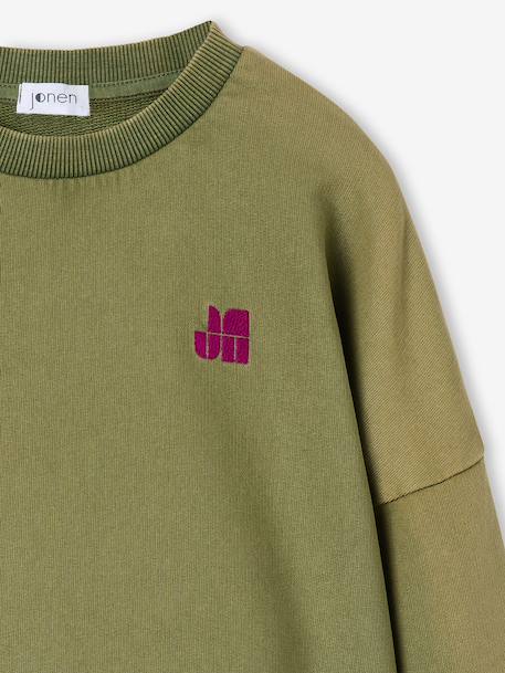Sweat fille olive - vertbaudet enfant 
