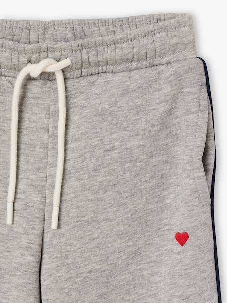 Meisjesjoggingset met ritsvest gemêleerd grijs - vertbaudet enfant 