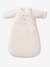 Velours slaapzak met afneembare mouwen gemêleerd beige - vertbaudet enfant 