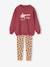 Sweatshirt en legging set meisje donkerpaars - vertbaudet enfant 