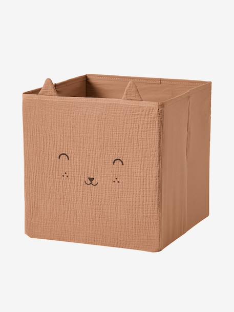 Set van 3 opbergbakken van mousseline beige - vertbaudet enfant 