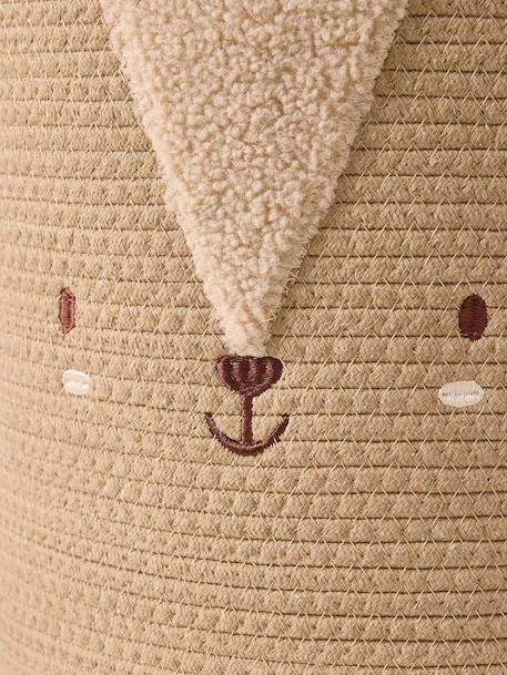 Panier en corde de coton écureuil moka - vertbaudet enfant 