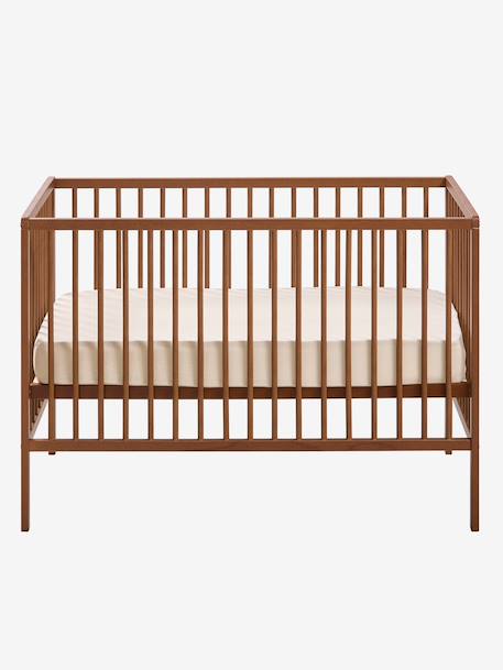 Lit bébé Cocoon bois+noyer+vert - vertbaudet enfant 