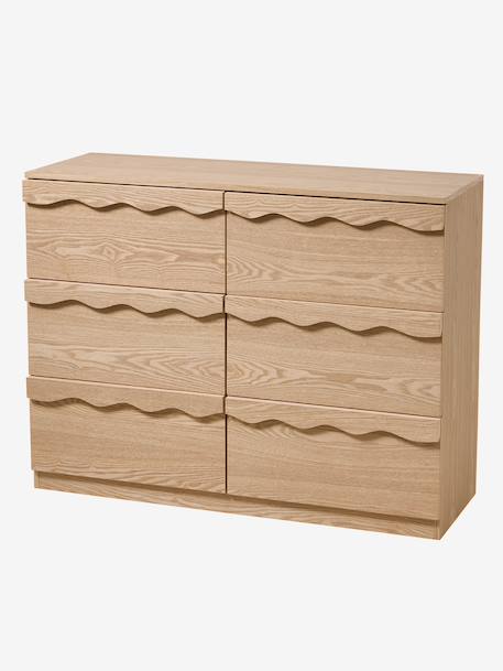 Commode 6 tiroirs WAVY bois - vertbaudet enfant 