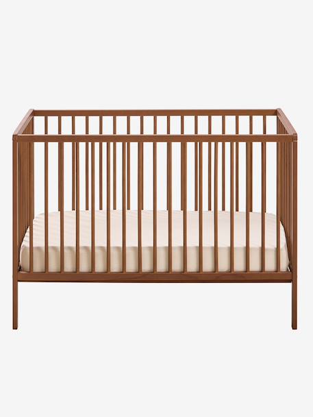 Lit bébé Cocoon bois+noyer+vert - vertbaudet enfant 