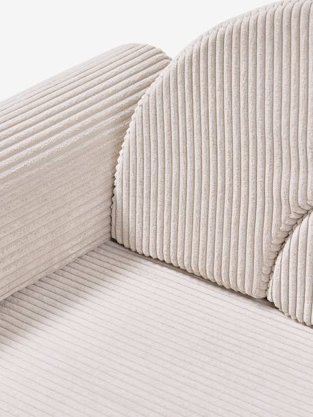 Modulaire schuimrubberen zetel beige+groen+rozen - vertbaudet enfant 
