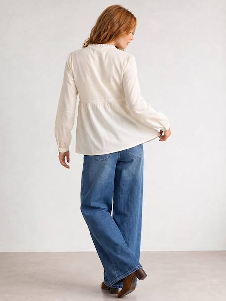 Voedingsblouse ecru - vertbaudet enfant 