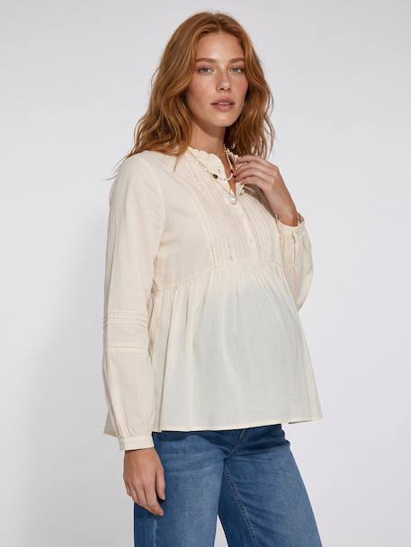 Voedingsblouse ecru - vertbaudet enfant 