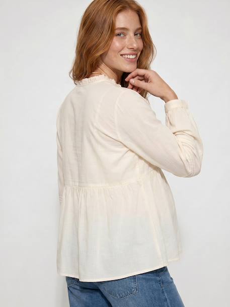 Voedingsblouse ecru - vertbaudet enfant 